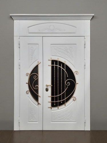 Белая полуторная дверь Белая полуторная дверь