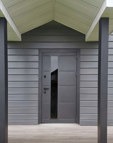 Входная дверь с тонированным стеклопакетом Входная дверь с тонированным стеклопакетом